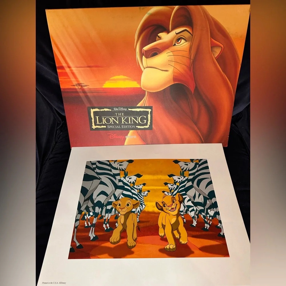 The Lion King Special Edition Posters w/set of 4 pictures. Excellent Condition